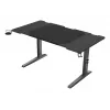 Recht computerbureau GENESIS NDS-2249 zwart MDF 140x75cm