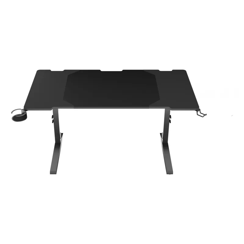 Recht computerbureau GENESIS NDS-2249 zwart MDF 140x75cm