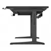 Recht computerbureau GENESIS NDS-2249 zwart MDF 140x75cm