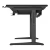 Recht computerbureau GENESIS NDS-2249 zwart MDF 140x75cm
