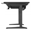 Recht computerbureau GENESIS NDS-2249 zwart MDF 140x75cm