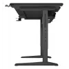 Recht computerbureau GENESIS NDS-2249 zwart MDF 140x75cm