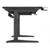 Recht computerbureau GENESIS NDS-2249 zwart MDF 140x75cm