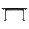 Recht computerbureau GENESIS NDS-2249 zwart MDF 140x75cm