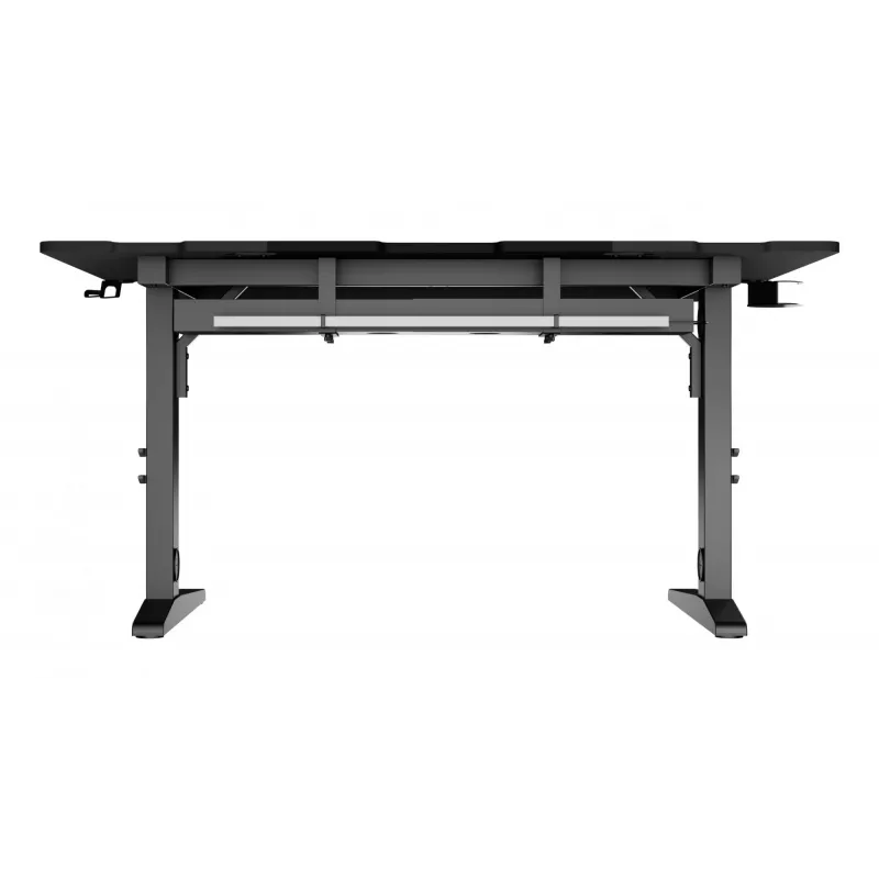 Recht computerbureau GENESIS NDS-2249 zwart MDF 140x75cm