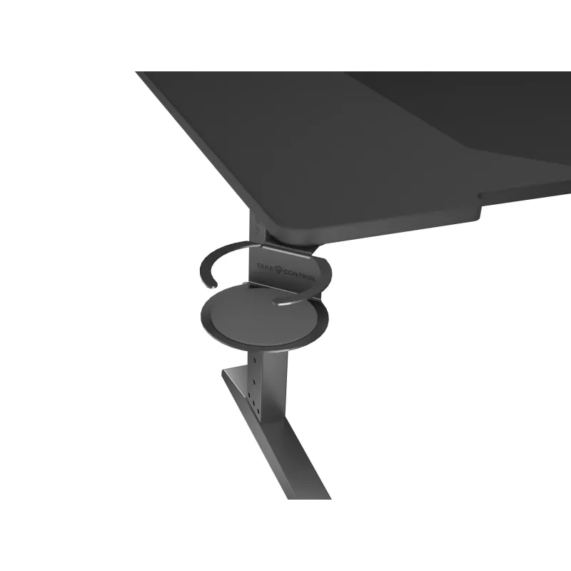 Recht computerbureau GENESIS NDS-2249 zwart MDF 140x75cm