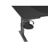 Recht computerbureau GENESIS NDS-2249 zwart MDF 140x75cm