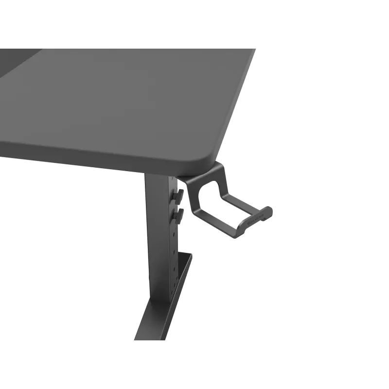 Recht computerbureau GENESIS NDS-2249 zwart MDF 140x75cm