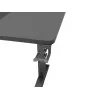 Recht computerbureau GENESIS NDS-2249 zwart MDF 140x75cm