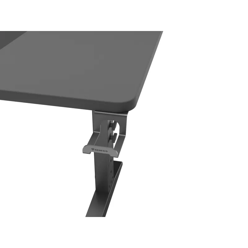 Recht computerbureau GENESIS NDS-2249 zwart MDF 140x75cm