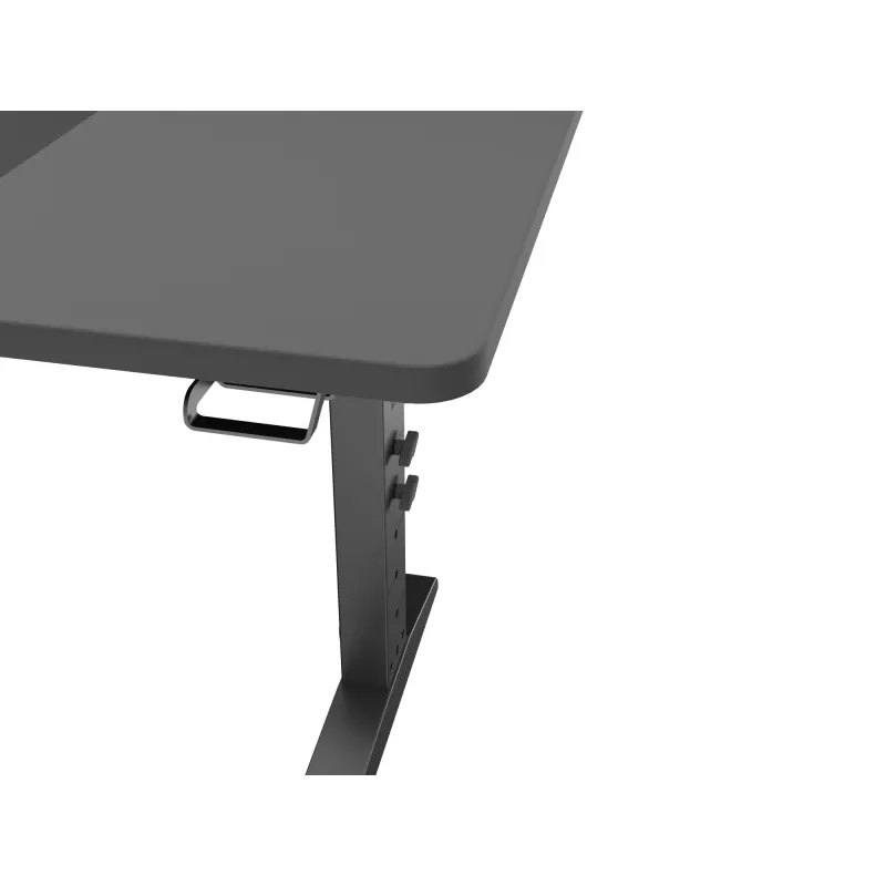 Recht computerbureau GENESIS NDS-2249 zwart MDF 140x75cm