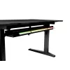 Recht computerbureau GENESIS NDS-2249 zwart MDF 140x75cm