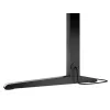 Recht computerbureau GENESIS NDS-2249 zwart MDF 140x75cm