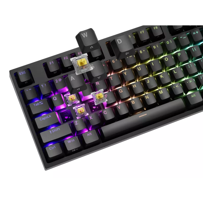 GENESIS THOR 404 toetsenbord Universeel USB QWERTY Engels Zwart