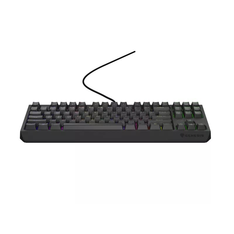 Genesis Thor 230 TKL bedraad mechanisch gamingtoetsenbord, US, zwart, Outemu Red