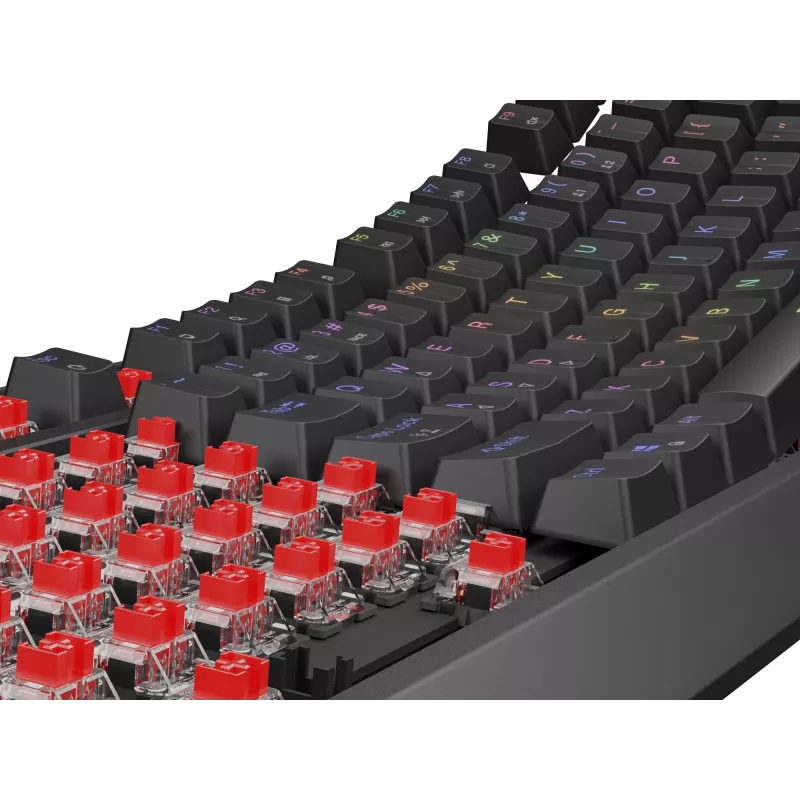 Genesis Thor 230 TKL bedraad mechanisch gamingtoetsenbord, US, zwart, Outemu Red