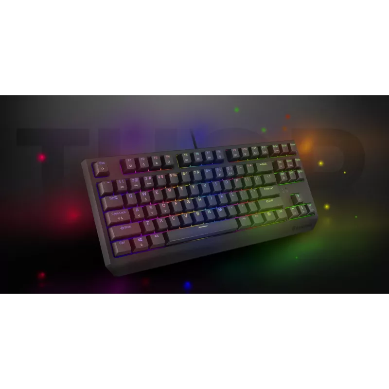 Genesis Thor 230 TKL bedraad mechanisch gamingtoetsenbord, US, zwart, Outemu Red