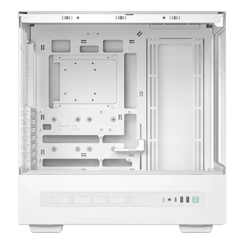 DeepCool CH690 Digital WH R-CH690-WHNNA0D-G-1 Mid Tower pc-behuizing, ATX/micro-ATX/Mini-ITX, 2x gehard glas, 1x 3,5 inch + 3x 2,5 inch schijfbays, 8 uitbreidingssleuven, zonder voeding, wit