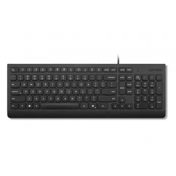 Bedrade USB-toetsenbord Lenovo Essential 4Y41R64633 — US English layout, zwart