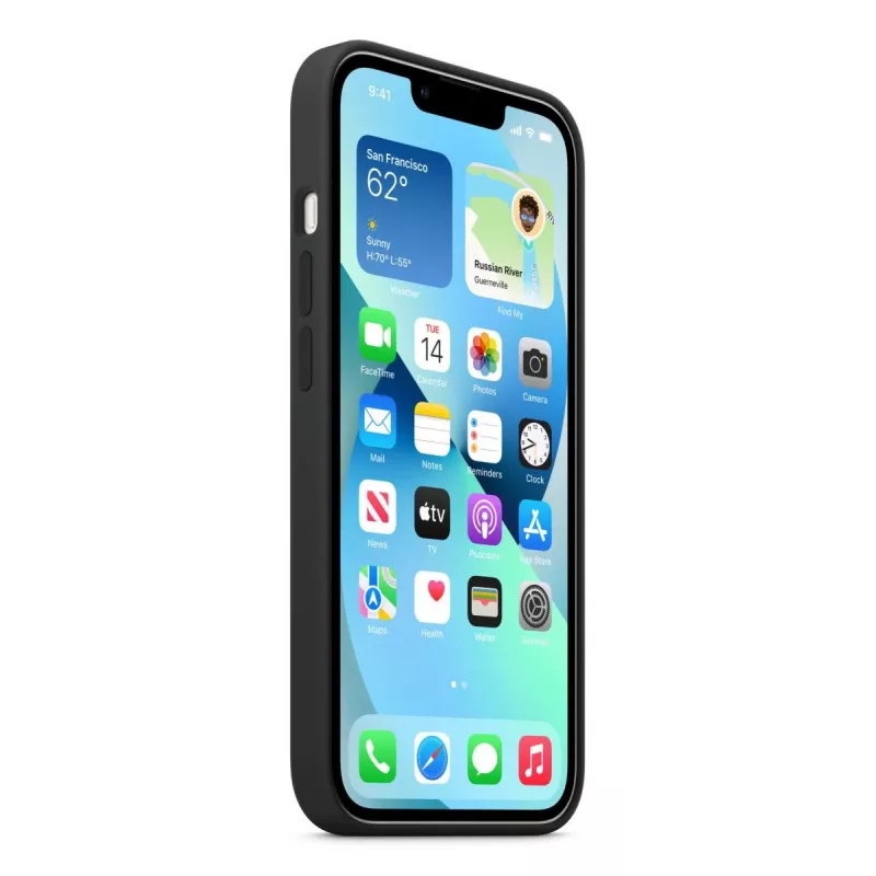 APPLE iPhone 13 siliconen hoesje met MagSafe - middernacht