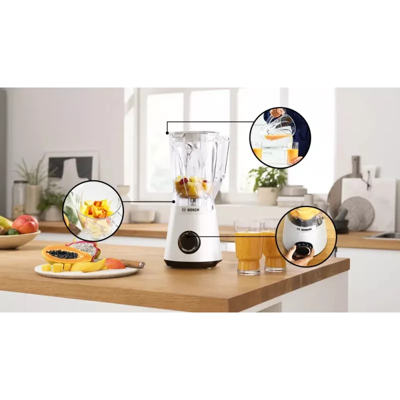 Bosch Serie 4 MMB6141W blender 1,5 L tafelblender 1200 W wit