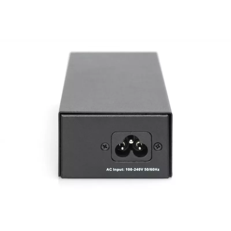 DIGITUS Gigabit Ethernet PoE++-injector, 802.3bt power pins: 4/5(+),7/8(-) en 3/6(+), 1/2(-), 85W