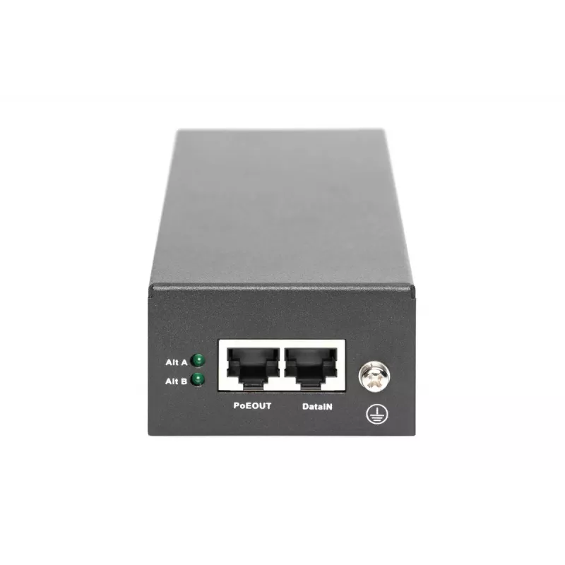 DIGITUS Gigabit Ethernet PoE++-injector, 802.3bt power pins: 4/5(+),7/8(-) en 3/6(+), 1/2(-), 85W