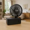 Tafelventilator Adler AD 7336 – opvouwbare miniventilator, 6,5 cm diameter, 1 snelheid, zwart