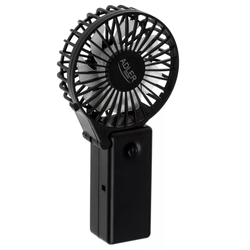 Tafelventilator Adler AD 7336 – opvouwbare miniventilator, 6,5 cm diameter, 1 snelheid, zwart