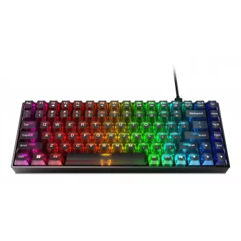 Mechanisch gaming-toetsenbord Lenovo Legion K510 Mini Pro 75% US-Engels, 84 toetsen, RGB, USB, 1,8 m kabel, zwart/transparant