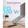 ICY BOX IB-HUB1437-CPD bedraad USB 3.2 Gen 2 (3.1 Gen 2) Type-C zwart