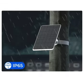 Zonnepaneel Reolink SP3-W 12W 6V USB-C IP65 buiten, 360° horizontaal, 90° verticaal, 4 m kabel, technopolymeer, wit