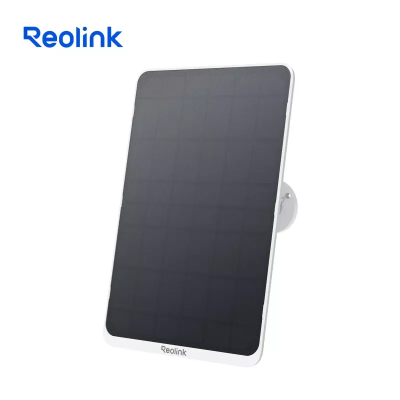 Zonnepaneel Reolink SP3-W 12W 6V USB-C IP65 buiten, 360° horizontaal, 90° verticaal, 4 m kabel, technopolymeer, wit