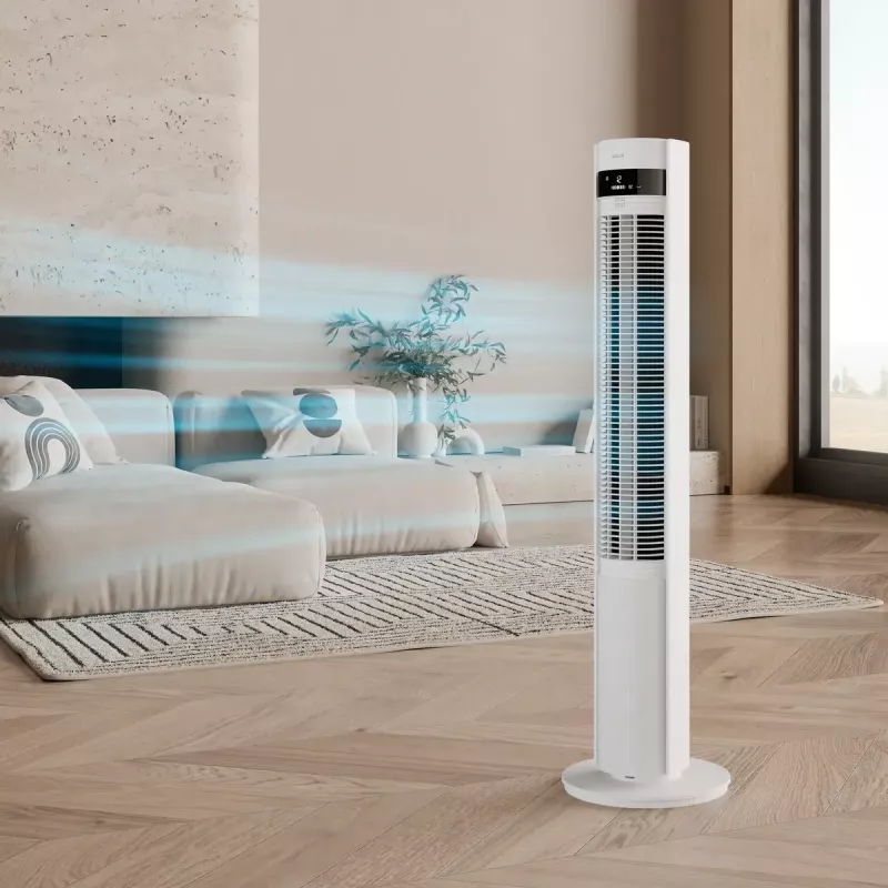 Torenventilator Duux Elevate DXTF02 — 29 cm diameter, 12 snelheden, oscillatie, 4–40 W, wit