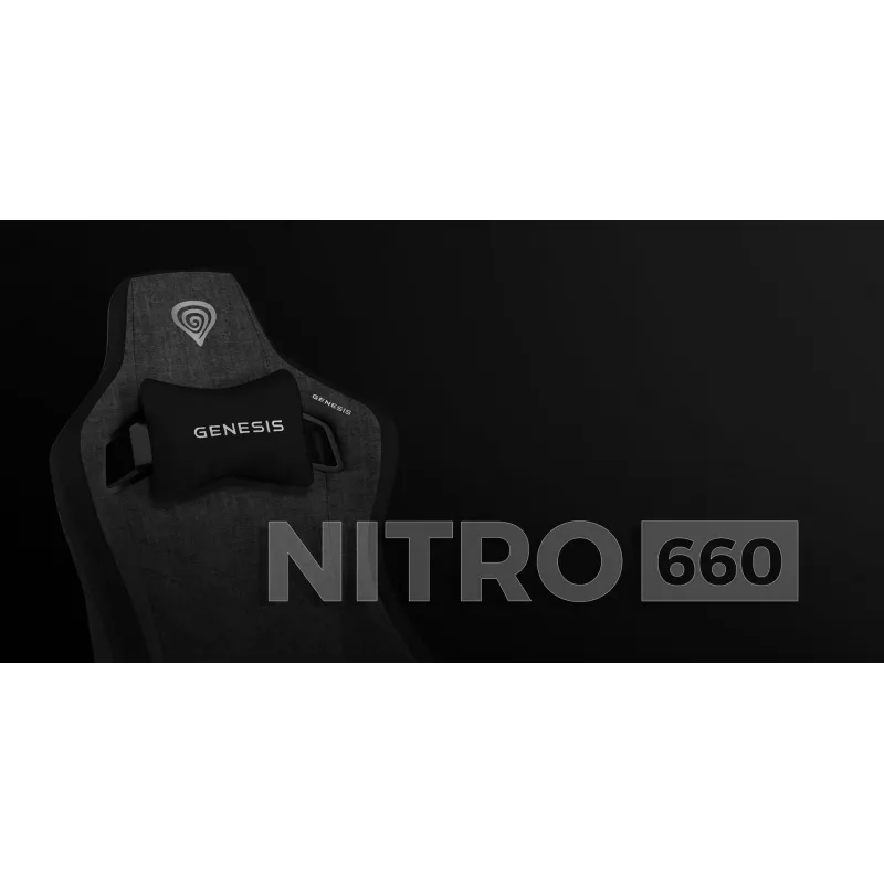 PC-gamingstoel GENESIS NITRO 660 maximaal gebruikersgewicht 150 kg gevoerde zitting