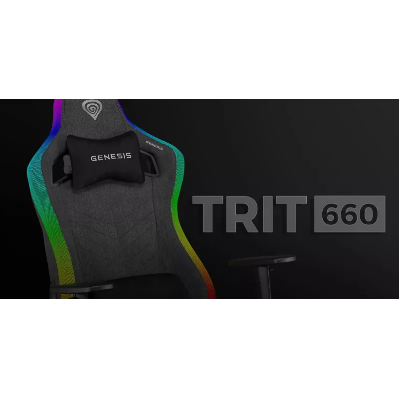 PC-gamingstoel GENESIS TRIT 660 gevoerde zitting max. gewicht 150 kg