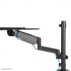 Op bureau gemonteerde zit-sta-werkstation Neomounts DS90-325BL1 9 kg hoogteverstelling