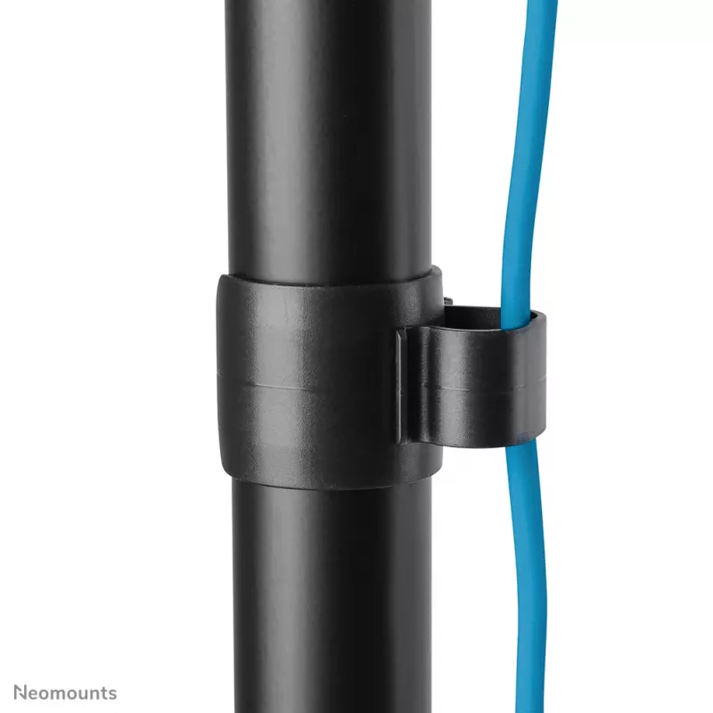 Op bureau gemonteerde zit-sta-werkstation Neomounts DS90-325BL1 9 kg hoogteverstelling