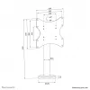 Neomounts tv-tafelsteun om vast te schroeven DS42-430BL12 max 50 kg 23-43 inch