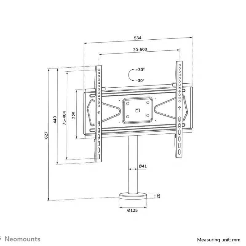 Neomounts tv-tafelsteun om vast te schroeven DS42-430BL14 max. 50 kg 32-55 inch
