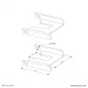 Neomounts ABL-875 wielvergrendelingsset voor wagens (2 stuks)