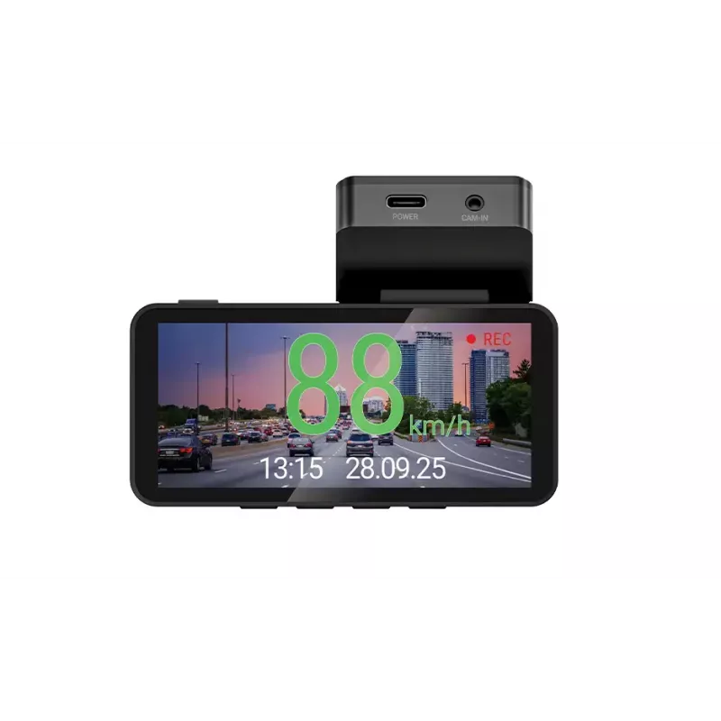 Dashcam Navitel R87 GPS autokamera met 412x960 IPS-display en GPS, voorgeïnstalleerde kaarten