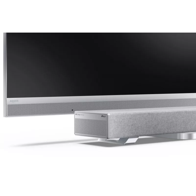Sharp HT-SBW53121(SL) 3.1.2 Dolby Atmos/DTS:X soundbar met draadloze subwoofer, 550 W, Bluetooth, zilver