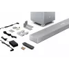 Sharp HT-SBW53121(SL) 3.1.2 Dolby Atmos/DTS:X soundbar met draadloze subwoofer, 550 W, Bluetooth, zilver