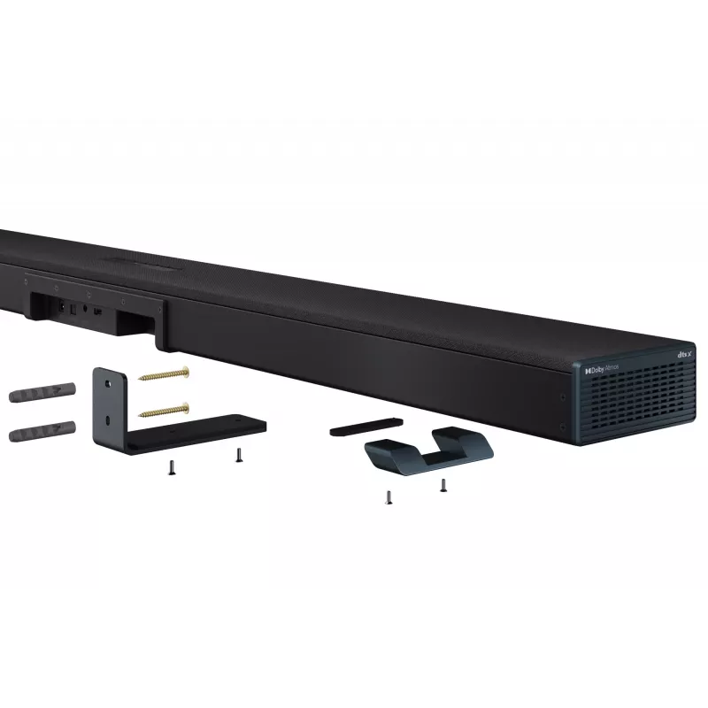 Sharp HT-SBW55121(BK) 5.1.2 Dolby Atmos/DTS:X soundbar met draadloze subwoofer, 650 W, Bluetooth, zwart
