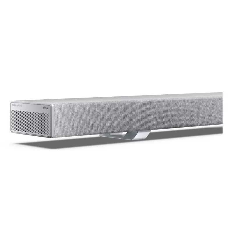 Sharp HT-SBW55121(SL) 5.1.2 Dolby Atmos/DTS:X soundbar met draadloze subwoofer, 650 W, Bluetooth, zilver