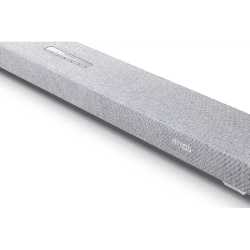 Sharp HT-SBW55121(SL) 5.1.2 Dolby Atmos/DTS:X soundbar met draadloze subwoofer, 650 W, Bluetooth, zilver