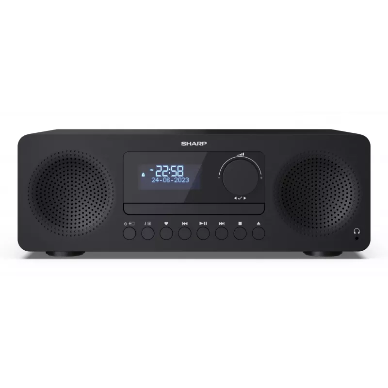 Home-audio microsysteem Sharp XL-B720D 30 W, 2-weg luidspreker, DAB/DAB+/FM, optische disc-speler, zwart