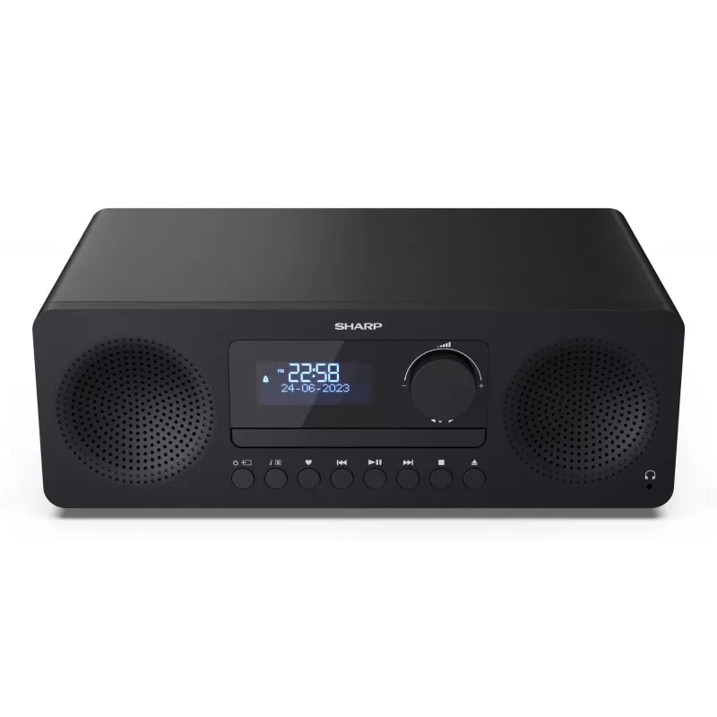 Home-audio microsysteem Sharp XL-B720D 30 W, 2-weg luidspreker, DAB/DAB+/FM, optische disc-speler, zwart