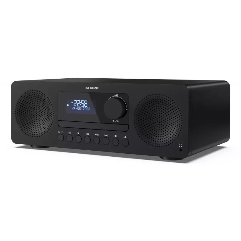 Home-audio microsysteem Sharp XL-B720D 30 W, 2-weg luidspreker, DAB/DAB+/FM, optische disc-speler, zwart
